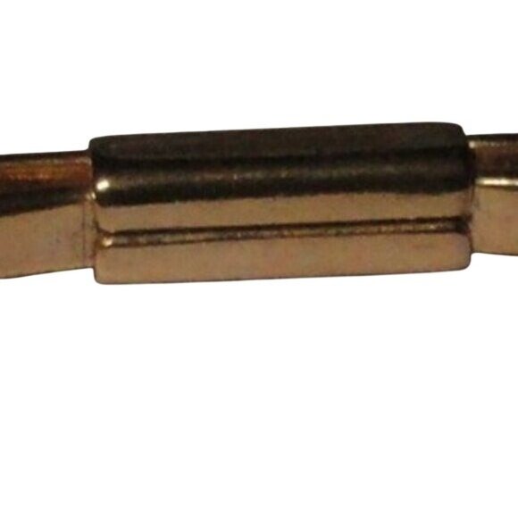 Vintage Collar Bar Gold Tone Tie Clip Elegant Mens Accessory Retro Style - Picture 7 of 8